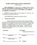 Exclusive License Agreement Template - Sample Templates - Sa